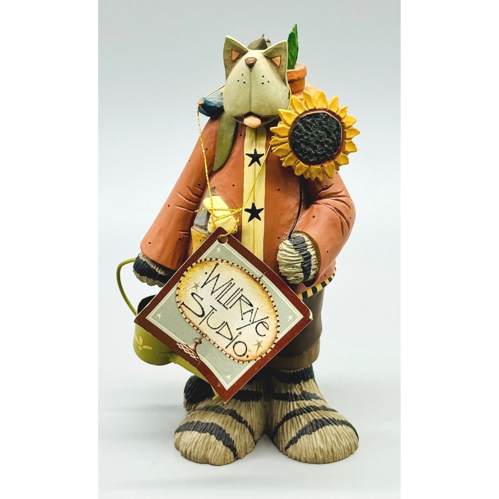 Williraye Studio Figurine Petal Power WW7426 Garden Cat Kittys Sunflower 2007